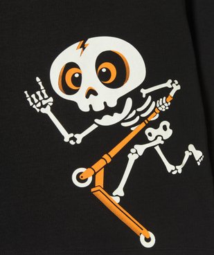 Tee-shirt garçon à manches longues motif squelette phosphorescent spécial Halloween vue3 - GEMO (ENFANT) - GEMO