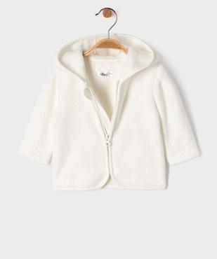 Sweat zippé à capuche en fourrure imitation bébé vue5 - GEMO(BB COUCHE) - GEMO