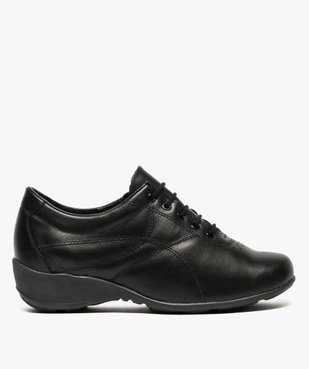 Derbies femme confort dessus cuir à talon compensé - Bopy vue1 - UMO - GEMO