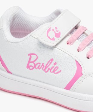 Baskets fille pailletées à scratch et à lacets - Barbie  vue6 - BARBIE - GEMO