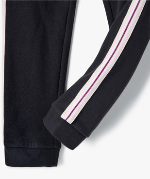Pantalon de jogging fille avec bande pailletée sur les côtés vue2 - GEMO (ENFANT) - GEMO