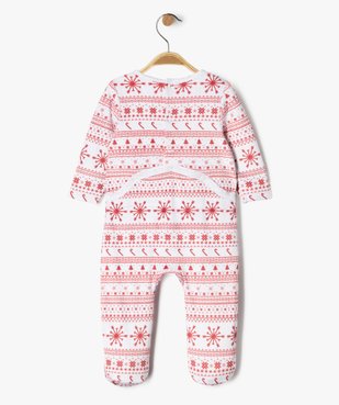 Pyjama de Noël en velours imprimé bébé vue3 - GEMO(BB COUCHE) - GEMO