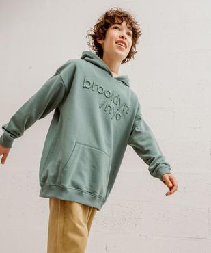 Sweat à capuche avec motif garçon vue7 - GEMO (JUNIOR) - GEMO