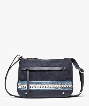 Sac bandoulière femme bimatière à détails brillants vue1 - GEMO (ACCESS) - GEMO