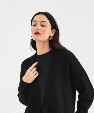 Gilet long porté ouvert femme vue6 - GEMO(FEMME PAP) - GEMO