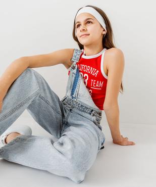 Débardeur court en maille côtelée fille - Camps United vue5 - CAMPS - GEMO