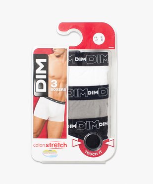 Boxer homme en coton stretch respirant - Dim (lot de 3) vue2 - DIM - GEMO