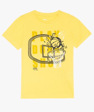 Tee-shirt garçon avec motif et inscription vue1 - GEMO (ENFANT) - GEMO