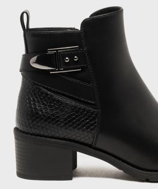 Boots à talon avec brides fantaisie sur la tige femme - Valentina Baldano vue6 - VALENTINA BALDA - GEMO