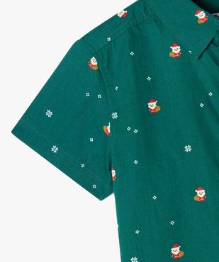 Chemise à manches courtes à motifs Noël garçon vue2 - GEMO (ENFANT) - GEMO
