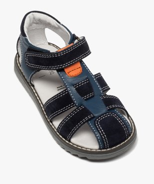 Sandales garçon à brides en cuir et fermeture scratch vue5 - Nikesneakers (ENFANT) - Nikesneakers