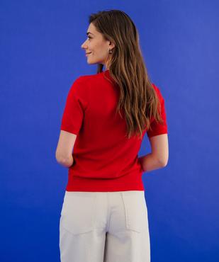 Gilet à manches courtes en maille fine et souple femme vue3 - GEMO 4G FEMME - GEMO