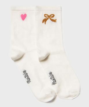 Chaussettes avec motifs sur la tige femme (lot de 2) - Gémo x Lulu la Nantaise vue1 - GEMO(HOMWR FEM) - GEMO