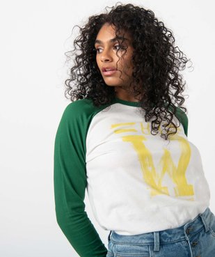 Tee-shirt femme à manches longues contrastantes – Camps United vue3 - CAMPS UNITED - GEMO