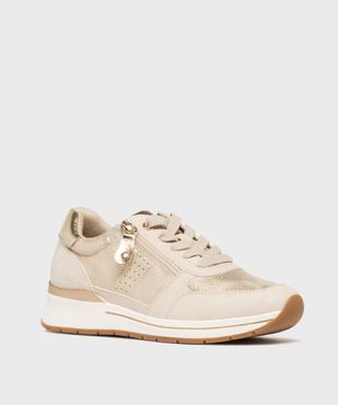 Sneakers compensées avec détails brillants femme - Valentina Baldano vue3 - VALENTINA BALDA - GEMO