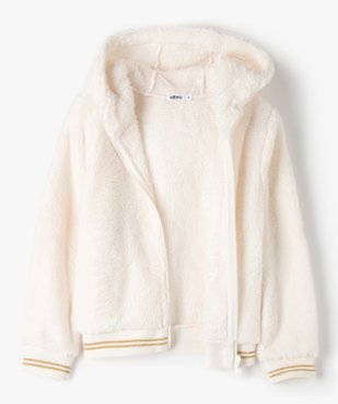 Sweat fille zippé en maille peluche vue2 - GEMO (ENFANT) - GEMO
