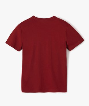 Tee-shirt garçon à manches courtes imprimé streetwear vue3 - GEMO (JUNIOR) - GEMO