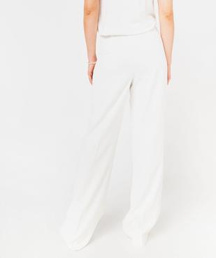 Pantalon de tailleur fluide avec pli marqué femme vue3 - GEMO(FEMME PAP) - GEMO