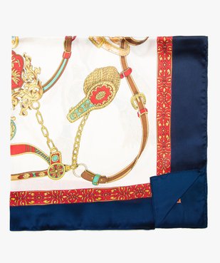 Foulard femme imprimé en matière satinée vue1 - GEMO (ACCESS) - GEMO