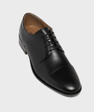 Derby à bout droit dessus cuir homme - Pierre Cardin vue5 - PIERRE CARDIN D - GEMO