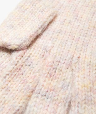 Gants fille en maille multicolore vue2 - GEMO (JUNIOR) - GEMO