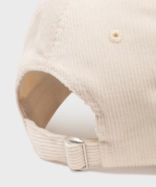 Casquette en velours côtelé femme vue2 - GEMO (ACCESS) - GEMO