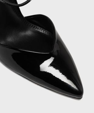 Escarpins slingback vernis à talon haut femme - Follow Me vue6 - FOLLOW ME - GEMO