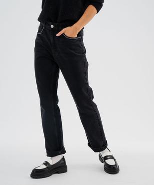 Jean straight taille haute longueur 7/8ème femme vue1 - GEMO 4G FEMME - GEMO