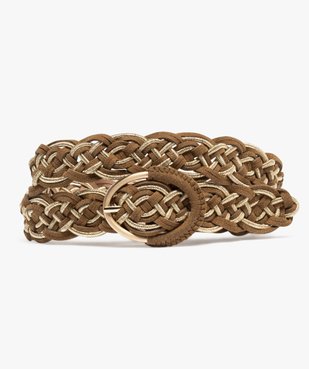 Ceinture tressée avec fil scintillant femme vue1 - GEMO (ACCESS) - GEMO