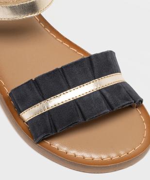 Sandales en cuir suédé et plissé fille - Lovely Wings vue6 - LOVELY WINGS GEMO FOR GOOD - GEMO