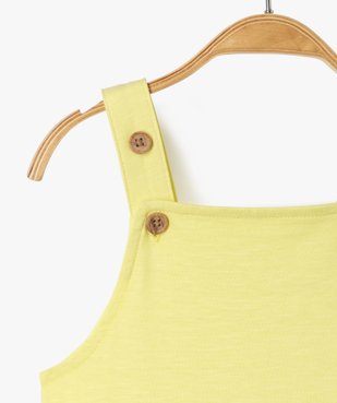 Salopette courte bébé garçon en jersey de coton vue3 - GEMO(BEBE DEBT) - GEMO