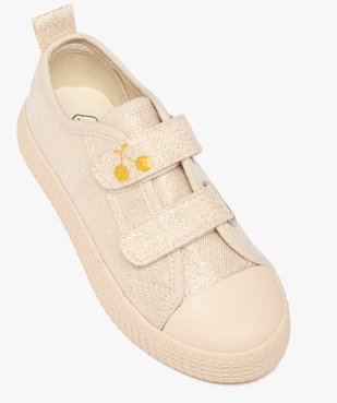 Baskets fille en toile à paillettes avec double scratch vue6 - LOVELY WINGS GEMO FOR GOOD - GEMO