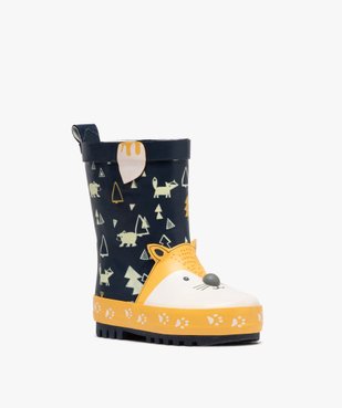 Bottes de pluie bébé 3D renard avec doublure douce vue2 - GEMO(BEBE DEBT) - GEMO
