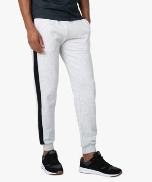 Pantalon de jogging homme avec bandes sur les côtés vue1 - GEMO C4G HOMME - GEMO