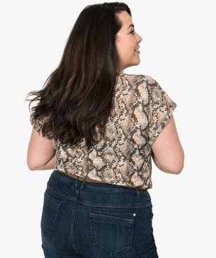 Tee-shirt femme blousant à manches courtes vue3 - Nikesneakers (G TAILLE) - Nikesneakers