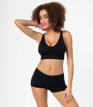 Boxer femme en maille extensible vue3 - GEMO(HOMWR FEM) - GEMO