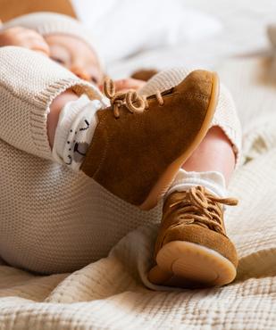 Chaussures premiers pas dessus cuir bébé - NA! vue1 - NA! - GEMO