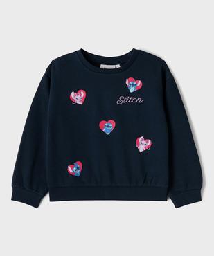 Sweat en molleton doux imprimé fille - Stitch vue1 - LILO & STITCH - GEMO