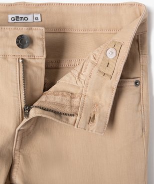 Pantalon en coton stretch coupe slim 5 poches garçon vue2 - GEMO 4G GARCON - GEMO