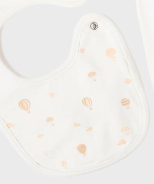 Ensemble 3 pièces bavoir, body et pyjama bébé vue5 - GEMO(BB COUCHE) - GEMO