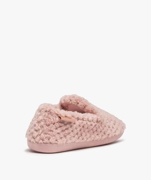 Chaussons femme mules à talon en velours - Isotoner vue4 - ISOTONER - GEMO