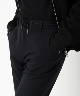 Pantalon homme en toile avec taille ajustable vue2 - GEMO (HOMME) - GEMO