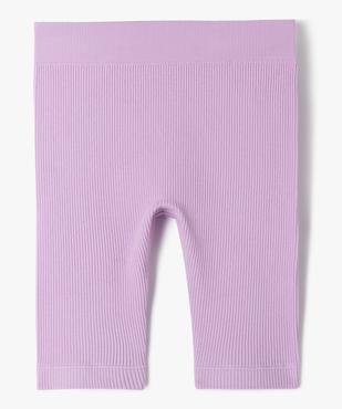 Legging court en maille côtelée extensible fille vue1 - GEMO (ENFANT) - GEMO