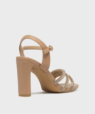 Sandales à talon avec brides à strass femme - Valentina Baldano vue4 - VALENTINA BALDA - GEMO