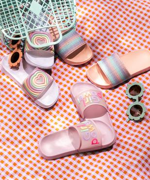 Mules de piscine à motif coeur fille vue7 - GEMO (PLAGE) - GEMO