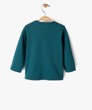 Tee-shirt bébé garçon à manches longues avec message vue3 - GEMO C4G BEBE - GEMO