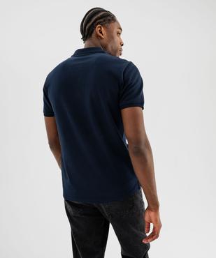 Polo manches courtes en coton homme vue3 - GEMO 4G HOMME - GEMO