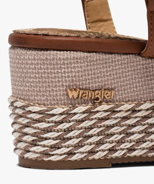 Sandales femme à semelle plateforme et brides croisées Wrangler vue6 - WRANGLER - GEMO