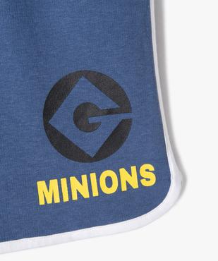 Bermuda en maille avec inscription contrastante garçon - Les Minions vue2 - MINIONS - GEMO