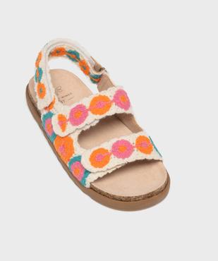 Sandales à scratch en crochet fleuri fille vue5 - LOVELY WINGS - GEMO